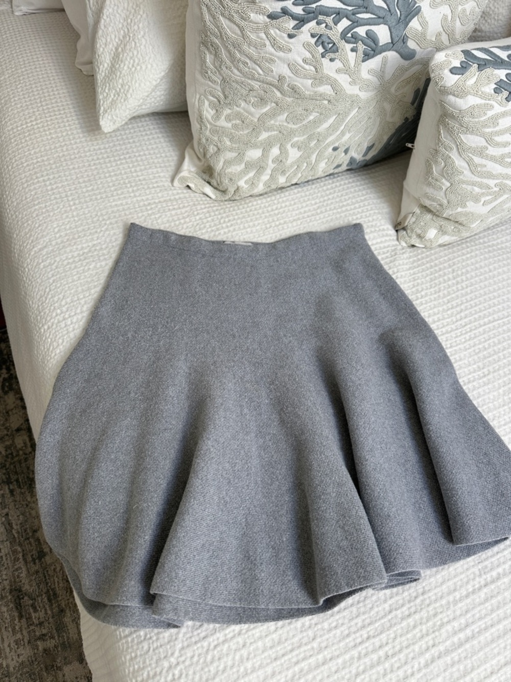 1. State Gray Circle Skater Skirt